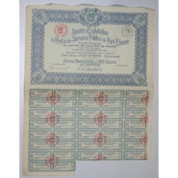 PORT-ETIENNE 1925 - MAURITANIE - ACTION PRIVILEGIEE DE 100 FRANCS AU PORTEUR - Schiffahrt