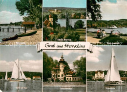 72989714 Herrsching Ammersee Strand Schloss Muehlfeld Seepromenade Cafe Am See S - Herrsching