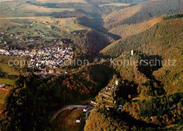 72989693 Manderscheid Eifel Fliegeraufnahme Mit Ober Und Niederburg Am Liesertal - Manderscheid