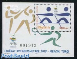 Albania 2013 Mediterranian Games S/s, Mint NH, Sport - Kayaks & Rowing - Sport (other And Mixed) - Rowing