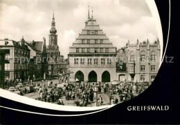 72987289 Greifswald Rathaus Und St Nikolaikirche Greifswald - Greifswald