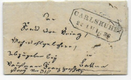 Brief Aus Karlsruhe 1836, Baden - Covers & Documents