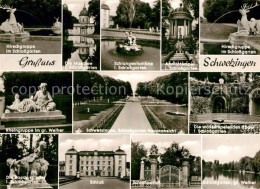 72986404 Schwetzingen Hirschgruppe Schlossgarten Moschee Fontaene Apollotempel H - Schwetzingen