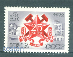 1972 Miner Day,Bucket-wheel Excavator,Shaft Mining,Russia,4032,MNH - Fabbriche E Imprese