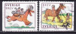 2002. Sweden. Year Of The Horse. Used. Mi. Nr. 2266-67 - Oblitérés