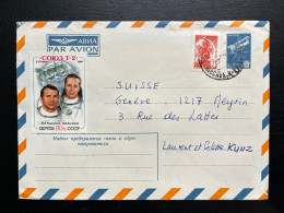 ENVELOPPE RUSSIE URSS CCCP / MOSCOU MOCKBA POUR GENEVE SUISSE 1980 - Brieven En Documenten