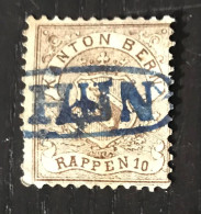 Timbre Fiscal Oblitéré Suisse Canton Bern - Revenue Stamps