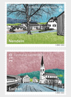 Liechtenstein 2023 Village Views - Eschen/Nendeln Stamps 2v MNH - Nuovi