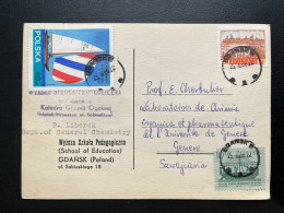 CARTE POLOGNE POLSKA / GDANSK POUR GENEVE SUISSE 1966 - Briefe U. Dokumente