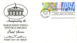 U.S.A.. -1971 - FDC STAMP OF INAUGURATING THE INDEPENDENT POSTAL SYSTEM OF AMERICA - Brieven En Documenten