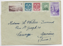 MONACO BLASON 40C+60C+ 6FR+2FR+1FR  CARTE LETTRE COVER MEC MONACO 1948    POUR SUISSE AU TARIF - Brieven En Documenten