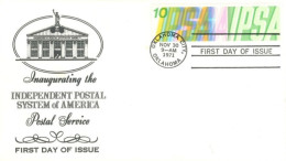 U.S.A.. -1971 - FDC STAMP OF INAUGURATING THE INDEPENDENT POSTAL SYSTEM OF AMERICA - Storia Postale