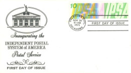 U.S.A.. -1971 - FDC STAMP OF INAUGURATING THE INDEPENDENT POSTAL SYSTEM OF AMERICA - Brieven En Documenten