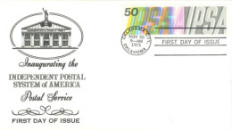 U.S.A.. -1971 - FDC STAMP OF INAUGURATING THE INDEPENDENT POSTAL SYSTEM OF AMERICA - Briefe U. Dokumente