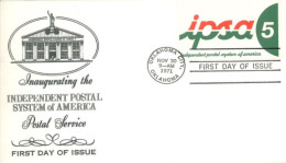 U.S.A.. -1971 - FDC STAMP OF INAUGURATING THE INDEPENDENT POSTAL SYSTEM OF AMERICA - Briefe U. Dokumente