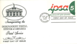 U.S.A.. -1971 - FDC STAMP OF INAUGURATING THE INDEPENDENT POSTAL SYSTEM OF AMERICA - Brieven En Documenten