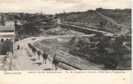 ISRAEL - Jerusalem - Ansicht Von Der Bahnhofstrasse - Vue De Jérusalem à L'arrivée - Carte Postale Ancienne - Israël