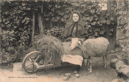 FANTAISIES - Femmes - Une Femme Près D'un Mouton - Une Jeune Bergère - Carte Postale Ancienne - Donne