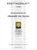 2039b: BRD- ETB 1980, Hl. Benedikt Von Nursia - Théologiens