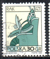 POLONIA POLAND POLSKA 1996 SIGNS OF THE ZODIAC CANCER 30g USED USATO OBLITERE' - Usati