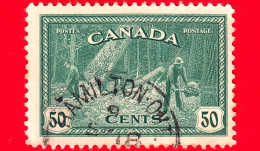 CANADA - Usato - 1946 - Diga - Legname Nella Columbia Britannica - Foreste - Alberi - 50 - Gebraucht