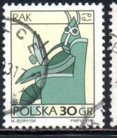 POLONIA POLAND POLSKA 1996 SIGNS OF THE ZODIAC CANCER 30g USED USATO OBLITERE' - Usati