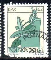 POLONIA POLAND POLSKA 1996 SIGNS OF THE ZODIAC CANCER 30g USED USATO OBLITERE' - Gebraucht