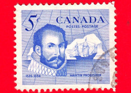 CANADA - Usato - 1963 - Sir Martin Frobisher (1535-1594), Navigatore - Nave "Gabriel" - 5 - Oblitérés