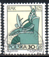POLONIA POLAND POLSKA 1996 SIGNS OF THE ZODIAC CANCER 30g USED USATO OBLITERE' - Gebruikt