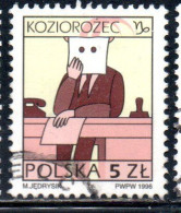 POLONIA POLAND POLSKA 1996 SIGNS OF THE ZODIAC CAPRICORN 5z USED USATO OBLITERE' - Gebraucht