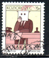 POLONIA POLAND POLSKA 1996 SIGNS OF THE ZODIAC CAPRICORN 5z USED USATO OBLITERE' - Usados