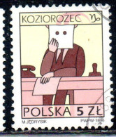 POLONIA POLAND POLSKA 1996 SIGNS OF THE ZODIAC CAPRICORN 5z USED USATO OBLITERE' - Usati