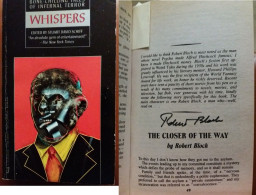C1 Robert BLOCH David DRAKE - WHISPERS Paperback 1987 Envoi DEDICACE Signed Port INCLUS France - Science Fiction