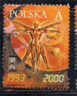 POLONIA POLAND POLSKA 1999 2000 NEW YEAR A USED USATO OBLITERE' - Usados