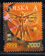 POLONIA POLAND POLSKA 1999 2000 NEW YEAR A USED USATO OBLITERE' - Oblitérés