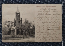 Gruss Aus Berlin-Weissensee, Kirche, Soldatenpost 1902 - Weissensee