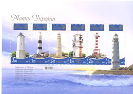 2010. Ukraine,  Lighthouses Of Ukraine, S/s, Mint/** - Ukraine