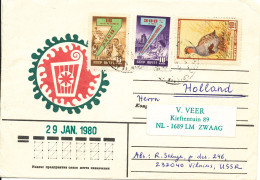 USSR (Lithuania) Cover Sent To Netherlands 1980 With Topic Stamps - Lettres & Documents