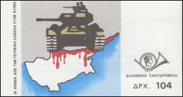 Griechenland Markenheftchen 1562-1563 Intervention Auf Zypern, ET-O 10.7.84 - Markenheftchen