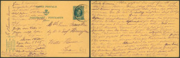 EP Au Type 35ctm Vert Houyoux (trilingue, SBEP N°83) Obl Simple Cercle "Eupen"(1928) > Spa - Cartes Postales 1909-1934