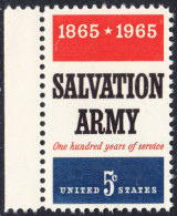 !a! USA Sc# 1267 MNH SINGLE W/ Left Margin - Salvation Army - Nuovi