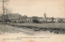 FRANCE - Delle (Frontière Franco Suisse) - Vue Générale - Le Canal - Carte Postale Ancienne - Delle