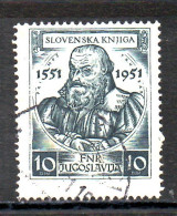 Yugoslavia, Used, 1951, Michel 668, Primož Trubar - Used Stamps