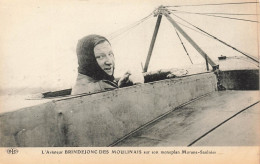 TRANSPORT - L'Aviateur Brindejonc Des Moulinais Sur Son Monoplan Morane Saulnier -  Carte Postale Ancienne - Airmen, Fliers