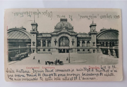 Dresden, Hauptbahnhof, Haupteingang, Kutsche,1899 - Dresden