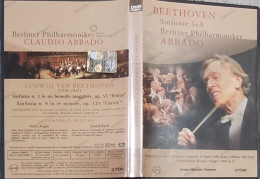 BORGATTA - MUSICA -  Dvd LUDWIG VAN BEETHOVEN SIMPHONY 3 E 9  - CLAUDIO ABBADO - TDK 2004 - USATO In Buono Stato - Concerto E Musica