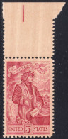 !a! USA Sc# 1268 MNH SINGLE W/ Top Margin (a2) - Dante Alighierei - Nuovi