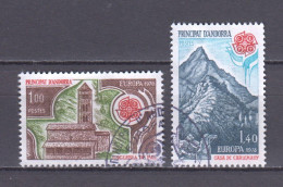 Andorra French 1978 Mi 290-291 Canceled EUROPA CEPT - Used Stamps
