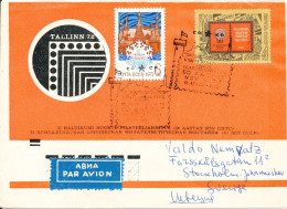 USSR (Estonia) Cover Sent To Sweden 1973 - Lettres & Documents