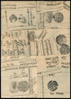 NEPAL. 1920's. 66 Diff Negative Seals / Cachets / Official Paper Docs. Mostly Fine. - Nepal